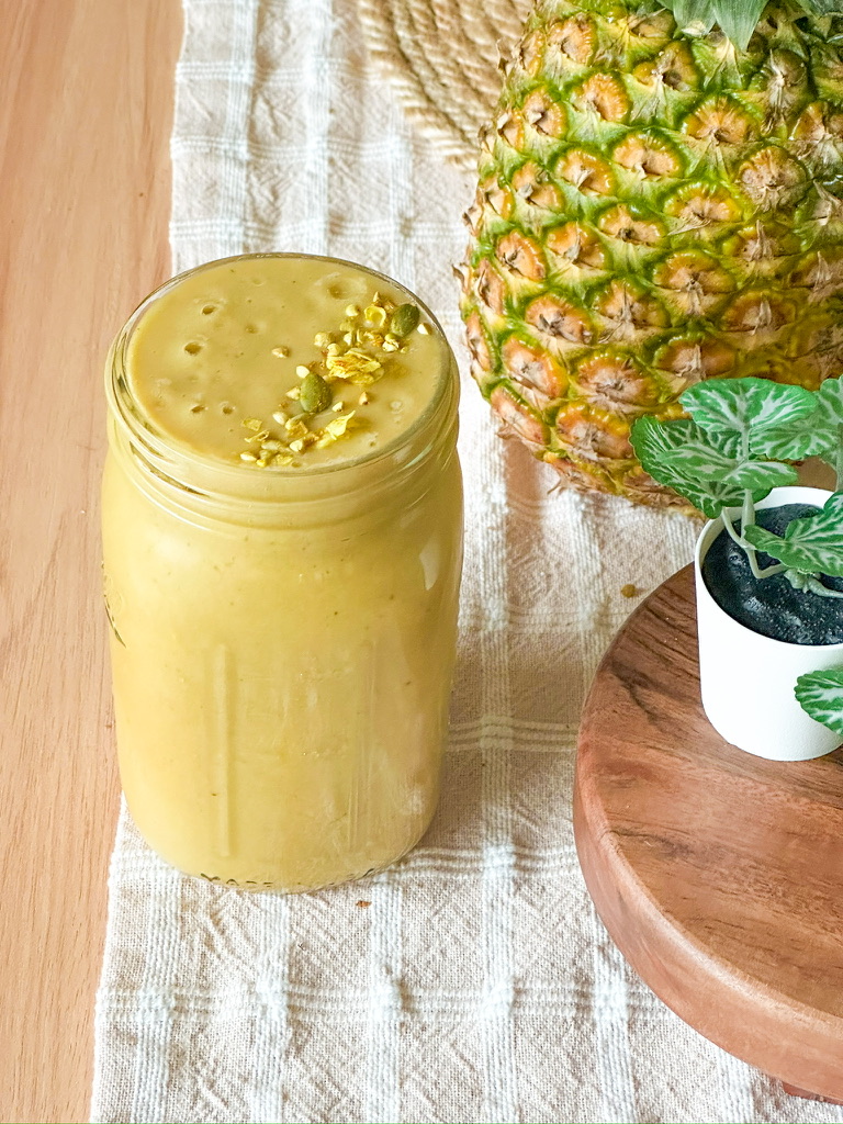 Pineapple Ginger Digestive Health Smoothie