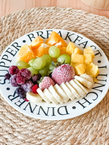 5 Minute Rainbow Fruit Plate